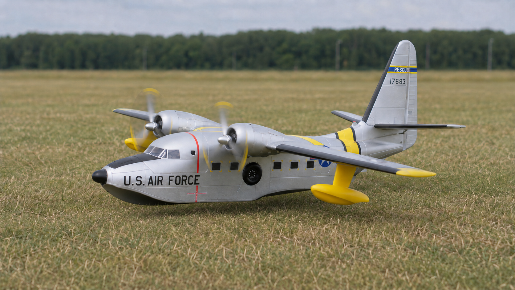 Rescue aircraft operating from grass