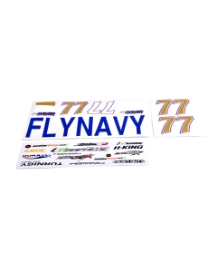 Durafly Rare Bear Reno Racer 680mm Replacement Decal Set (Gold/White)