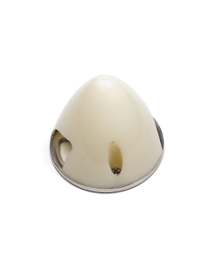 Nylon Spinner with Alloy Backplate 38mm White (5mm Mounting Hole)