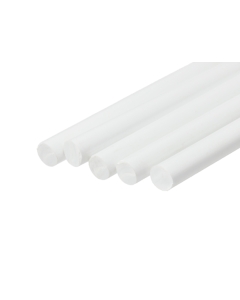ABS Round Rod 10.0mm x 500mm White (Qty 5)