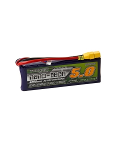 Turnigy nano-tech 5000mAh 2S 25~50C Lipo Pack w/XT-90