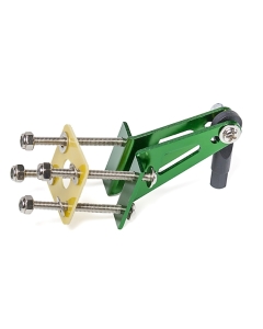 Aluminum Control Horn with Four Mounting Points and Ball Link (Green)