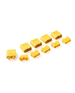Nylon XT90 Connectors Male With End Cap (5 pcs/bag) Yellow 