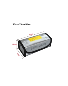 185x75x60mm LiPo Battery Safety Guard Portable Anti-explosion Waterproof Bag