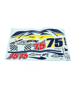 Durafly EFX Racer - Replacement Sticker Set (Yellow)
