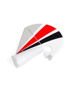 Durafly SlowPoke -  Replacement Vertical Stabilizer with Rudder (Red Scheme)