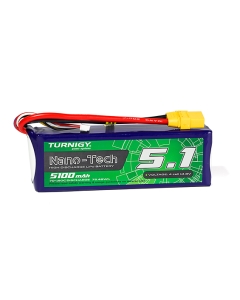 Turnigy Nano-Tech Plus 5100mAh 4S 70C Lipo Pack w/XT90
