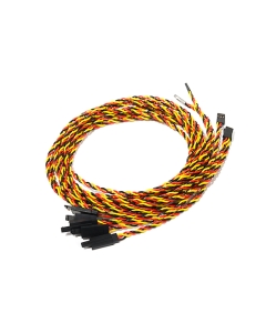 1000mm Twisted Servo Lead Extension (JR) with Hook 22AWG (5pcs/bag)