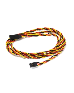 1000mm Twisted Servo Lead Extension (JR) 22AWG (5pcs/bag)