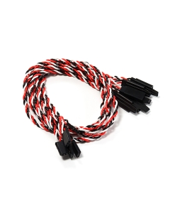 450mm Twisted Servo Lead Extension (Futaba) with Hook 22AWG (5pcs/bag)