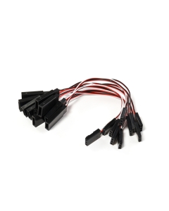 Futaba 10cm 32AWG Lightweight Servo Extension Lead (10pcs)