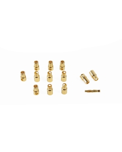 8mm Gold Plated Solder Type Battery/Motor Connectors (6 pairs)