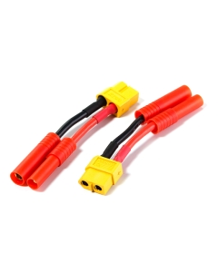 HXT 4mm Male/Female to XT60 Female Battery Adapter (2pcs)