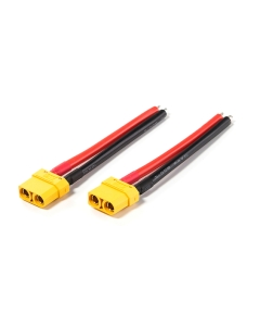 XT90 Female Connector w/100mm Red/Black Wire (2pcs)