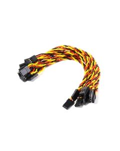JR 15cm 22AWG Twisted Male/Male Servo Lead (10pcs)