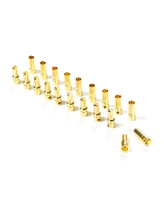 3.5mm Gold Plated Solder Type Battery/Motor Connectors (10 pairs)