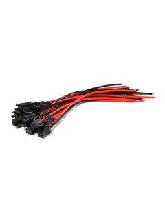 JST SM 2 Pin Male/Female Connectors w/12cm 20AWG Lead (5 pairs)