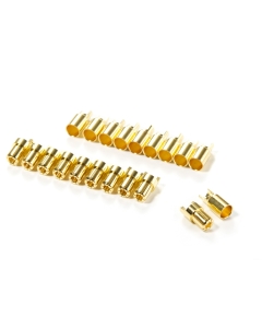  6mm HXT Gold Plated Solder Type Battery/Motor Connectors (10 pairs)