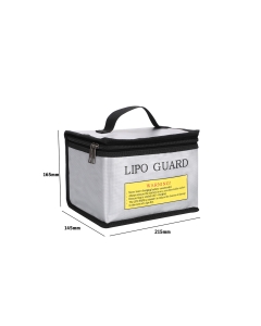 215x155x115mm LiPo Battery Safety Guard Portable Anti-explosion Waterproof Bag