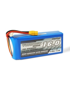 Turnigy 16000mAh 4S 14.8V 20C LiPo Battery w/XT90 - High Endurance LiPo for RC Cars Plane Boats & Drones