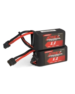 Turnigy APEX 1100mAh 6S 22.2V 180C LiPo Battery  Dual Pack with XT60 for 5 inch FPV Drone and Planes