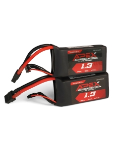 Turnigy APEX 1300mAh 4S 14.8V 180C LiPo Battery Dual Pack with XT60 for 5 inch FPV Drone and Planes