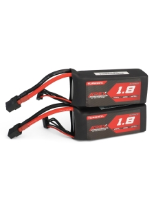 Turnigy APEX 1800mAh 4S 14.8V 180C LiPo Battery Dual Pack with XT60 for 6 inch FPV Drone and Planes