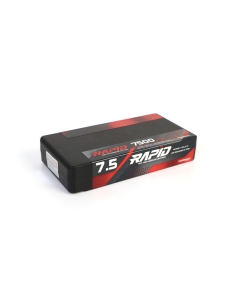 Turnigy Rapid 7500mAh 1S 3.7V 140C Hardcase LiPo Battery with 5mm Bullet to XT60 Connector for RC Cars