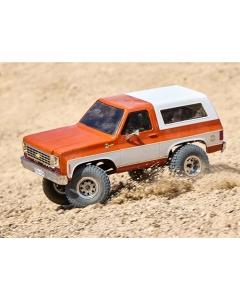 FMS (RTR) 1:24 FCX24 Chevrolet K5 Blazer (Orange/White) 4WD Rock Crawler w/2-Speed Transmission, Tx, LiPo & Charger