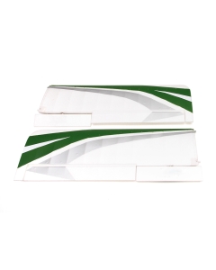 Durafly Tundra V3 "Classic" Replacement Wing Set w/Ailerons & Control Horns (Green/White)