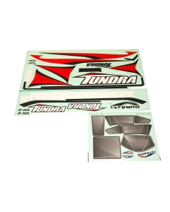 Durafly Tundra V3 "Inspire" Replacement Decal Set (Red/Silver)