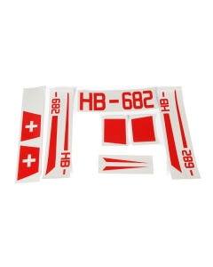 HobbyKing Hall Cherokee V2 1700mm Glider Replacement Decal Set