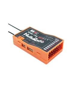 Helloradiosky HR8C CC2500 9 Channel 2.4GHz Receiver Orange