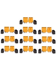 10 Pair XT60H Plug Connectors Male and Female with Sheath