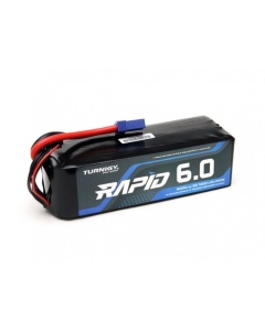 Turnigy Rapid 6000mAh 6S (22.2V) 100C Pacco Batteria LiPo con connettore EC5 per Auto RC