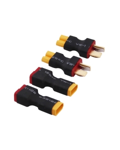 2 Pair XT30 to T Plug Male and Female No Wires Connector Adapter