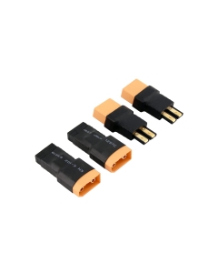 2 Pair XT90 to TRX Plug Male and Female No Wires Connector Adapter
