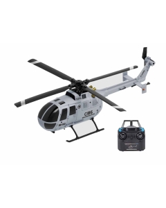 RC ERA C186 (RTF) MBB BO-105 Flybarless RC Helicopter w/Tx, 6-Axis Gyro & Barometric Altitude Hold (Grey)