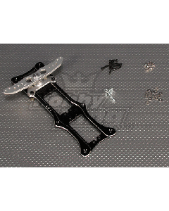 CNC Rudder 2 Tray 4.0 inch (#4-40) Black
