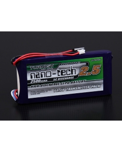 Turnigy nano-tech 2500mAh 3S1P 5~10C Transmitter LiPo Pack (Old-Style Futaba Specs)
