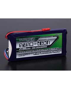 Turnigy nano-tech 2100mAh 2S1P 20C LiFePo4 Extra Thin Receiver Pack w/JST