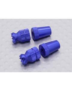 Alloy Anti-Slip TX Control Sticks Short (Futaba TX Blue)