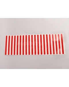 Decal Sheet motivo a strisce rosso / Clear 590mmx200mm