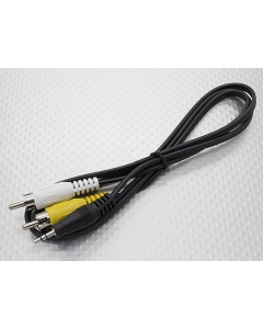 2.5mm a maschio Mono RCA A / V Spine Adaptor piombo (1000mm)