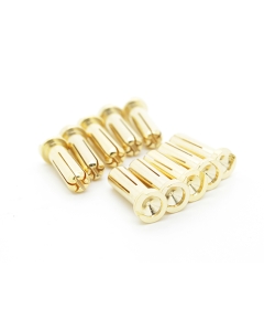5 millimetri Maschio placcato oro primavera connettore - Low Profile (10pcs)