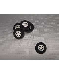 5 ruote a raggi Shock Absorbing D65xH18mm (5pcs / bag)