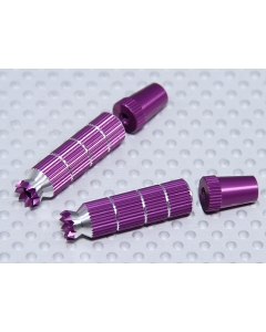 Alloy Anti-Slip TX Control Sticks Long (JR TX Purple)