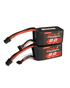 Turnigy APEX 2000mAh 4S 14.8V 180C LiPo Battery Dual Pack with XT60 for 7 inch FPV Drone and Planes