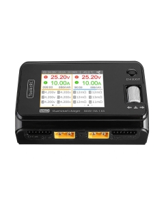ToolkitRC (DC Input) M6D 500W 15A 1-6S LiPo/LiHV/LiIon/NiMH/Pb Dual Channel Smart Charger Discharger - Black