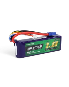 Turnigy Nano-Tech 4S 1800mAh 14.8V 70C Lipo Battery Pack w/EC3 for RC Car Truck Boat Helicopter Airplane